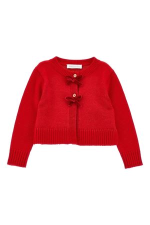 cardigan in lana rosso MONNALISA KIDS | 39D80340900043